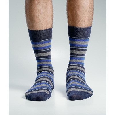 Picture of Super Dog Long Socks For Men  (Navy Blue)