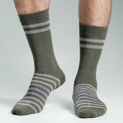 Picture of Swan Premium Long Socks For Men  (Olive)