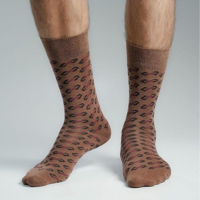 Picture of Premium Long Socks For Men  (Brown)