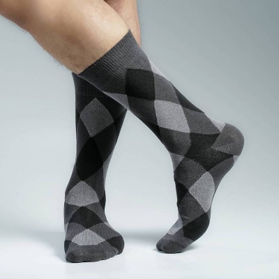 Picture of Premium Long Socks For Men  (Charcoal)