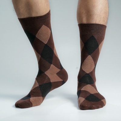 Picture of Premium Long Socks For Men  (Chocolate)