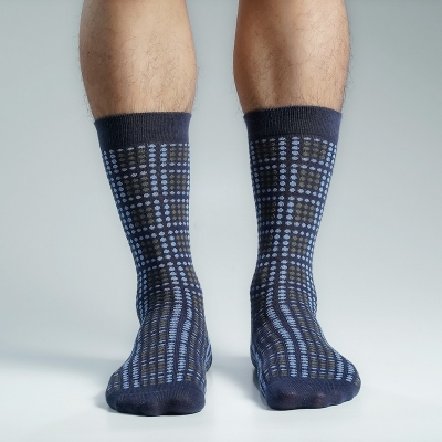 Picture of Premium Long Socks For Men  (Navy Blue)