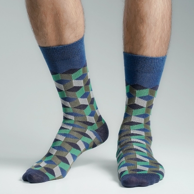 Picture of Premium Long Socks For Men  (Blue)