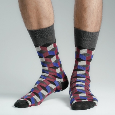 Picture of Premium Long Socks For Men  (Charcoal)