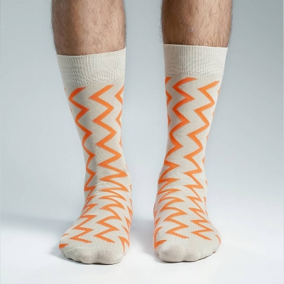 Picture of Premium Long Socks For Men  (Beige)