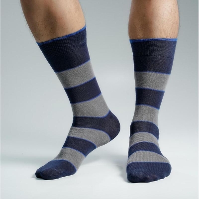 Picture of Premium Long Socks For Men  (Navy Blue)