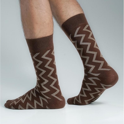 Picture of Premium Long Socks For Men  (Chocolate)