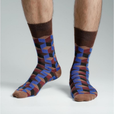 Picture of Premium Long Socks For Men  (Chocolate)
