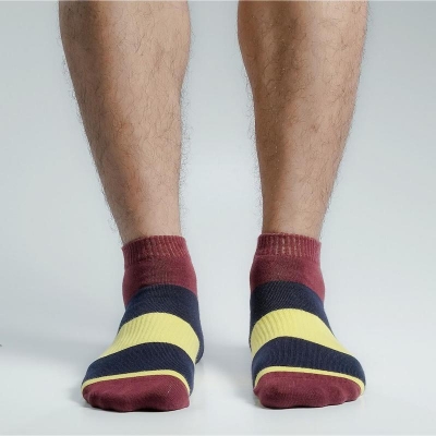 Picture of Premium Ankle Socks For Men  (Maroon)