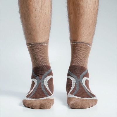 Picture of Premium Ankle Socks For Men  (Brown)