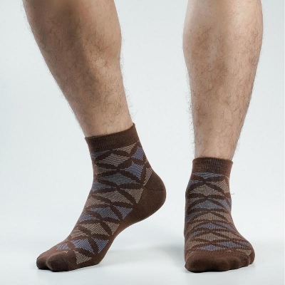 Picture of Action Ankle Socks For Men  (Chocolate)