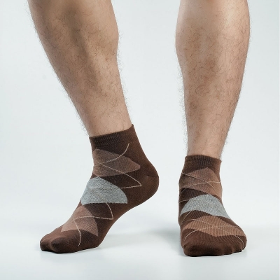 Picture of Action Ankle Socks For Men  (Chocolate)