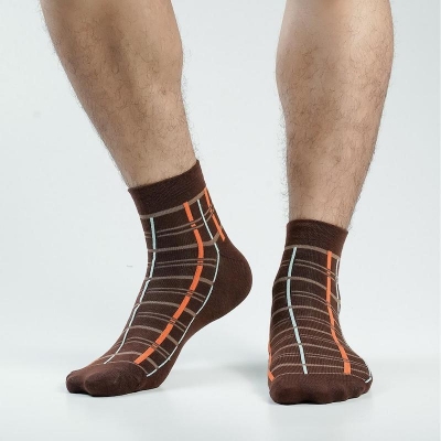 Picture of Apple Plus Ankle Socks For Men  (Chocolate)