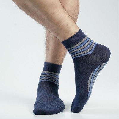 Picture of Blank Star Ankle Socks For Men  (Navy Blue)