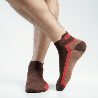 Picture of Pridezone Ankle Socks For Men  (Chocolate)