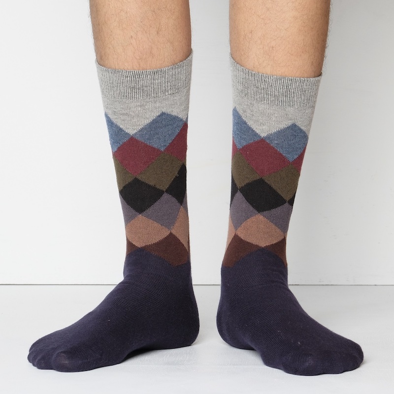 Picture of Premium Long Socks For Men  (Navy Blue)