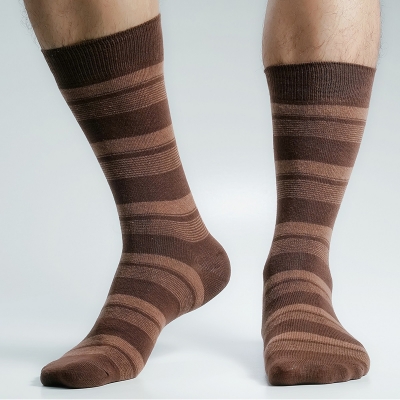 Picture of Swan Long Socks For Men  (Chocolate)