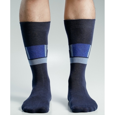 Picture of Flash Sale_Super Dog Long Socks For Men  (Navy Blue)