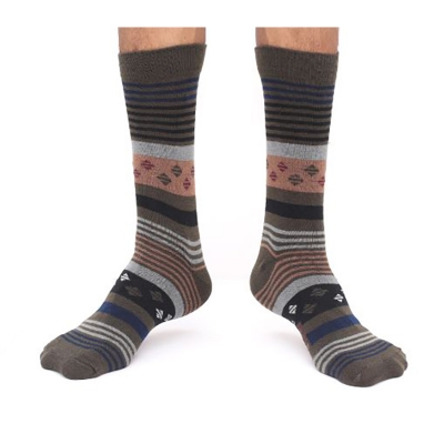 Picture of Swan Oxy Long Socks for Men by MB Hosiery  (Olive)