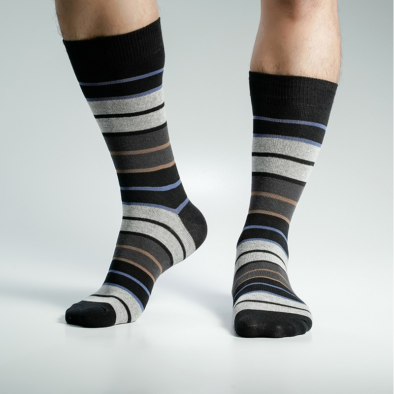 Picture of Pride Zone Long Socks for Men by MB Hosiery  (Black)
