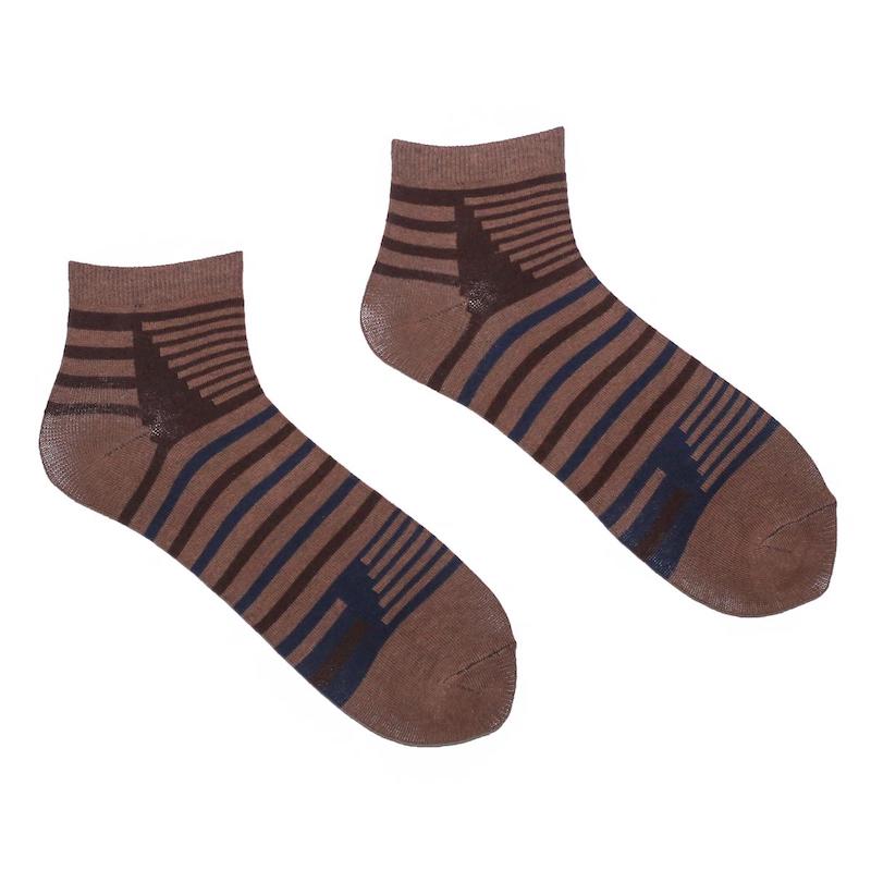 Picture of Action Ankle Socks for Men by MB Hosiery  (Brown)