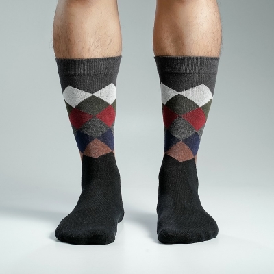 Picture of Swan Premium Long Socks For Men  (Multi-color)