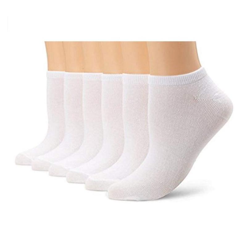 Picture of 6 Pairs Plain White Ankle Sock For Men by MB Hosiery  (Multicolor)