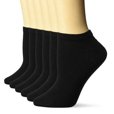 Picture of 6 Pairs Plain Black Ankle Sock For Men by MB Hosiery  (Multicolor)