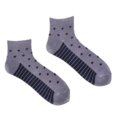 Picture of Blank Star Ankle Socks for Men by MB Hosiery  (Grey)