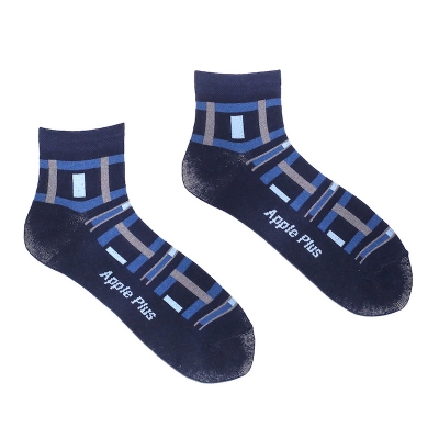 Picture of Apple Plus Ankle Socks for Men  (Navy Blue)