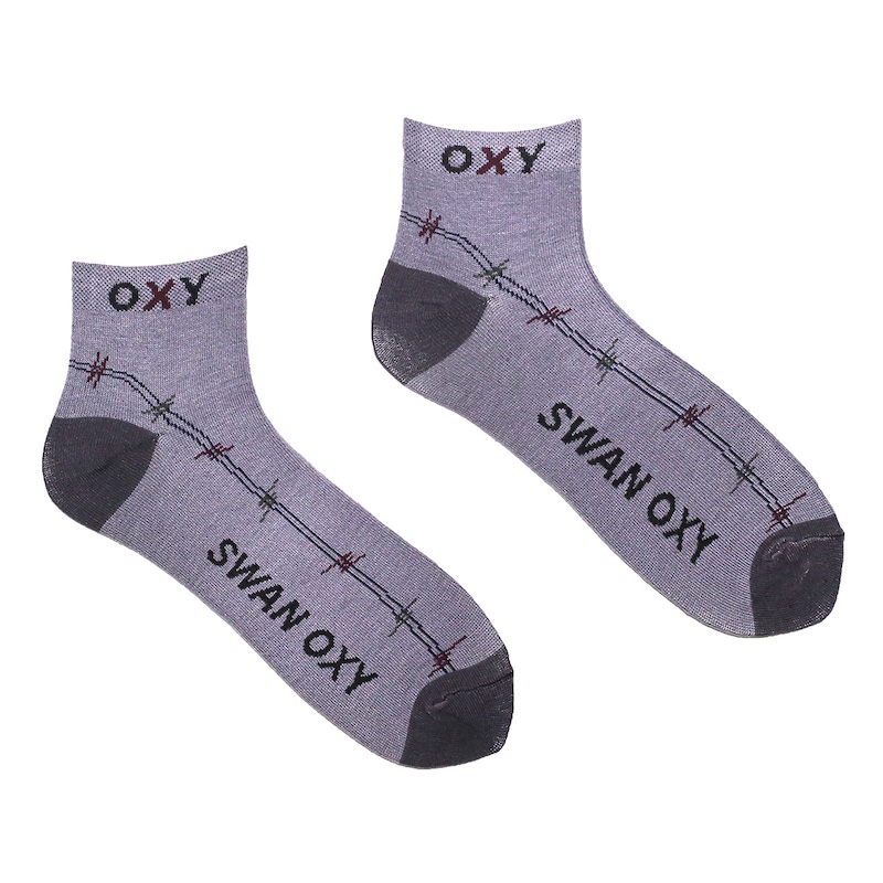 Picture of Oxy Ankle Socks for Men by MB Hosiery  (Grey)