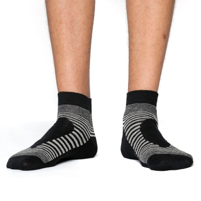 Picture of Swan Infiknit Ankle Socks for Men  (Black)
