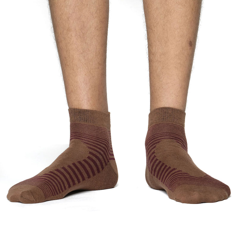Picture of Swan Infiknit Ankle Socks for Men  (Brown)