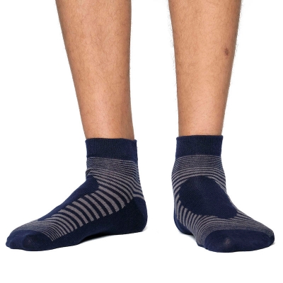 Picture of Swan Infiknit Ankle Socks for Men  (Navy Blue)