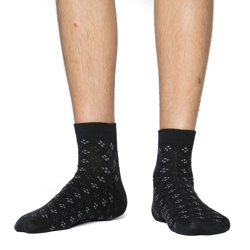 Picture of Swan Infiknit Ankle Socks for Men  (Black)