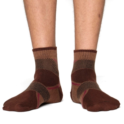 Picture of Blank Star Ankle Socks for Men  (Brown Chocolate)
