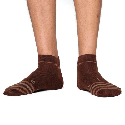 Picture of Proman Ankle Socks for Men  (Chocolate)