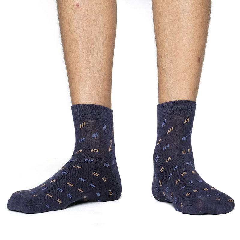 Picture of Swan Feel 360 Ankle Socks for Men  (Navy Blue)