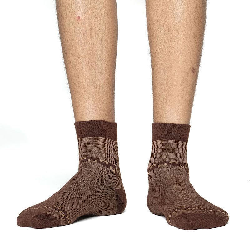 Picture of Swan Feel 360 Ankle Socks for Men  (Chocolate)