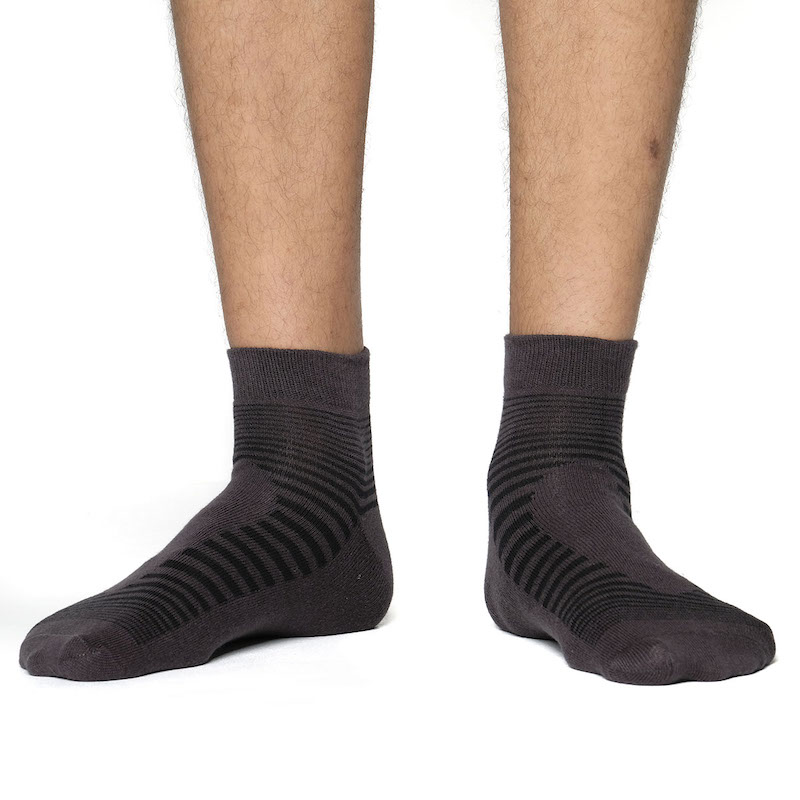 Picture of Swan Infiknit Ankle Socks for Men  (Charcoal)