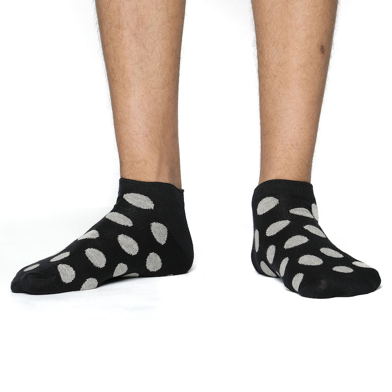Picture of Cat Step Ankle socks for Men  (Black)