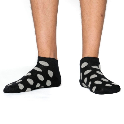 Picture of Cat Step Ankle socks for Men  (Black)