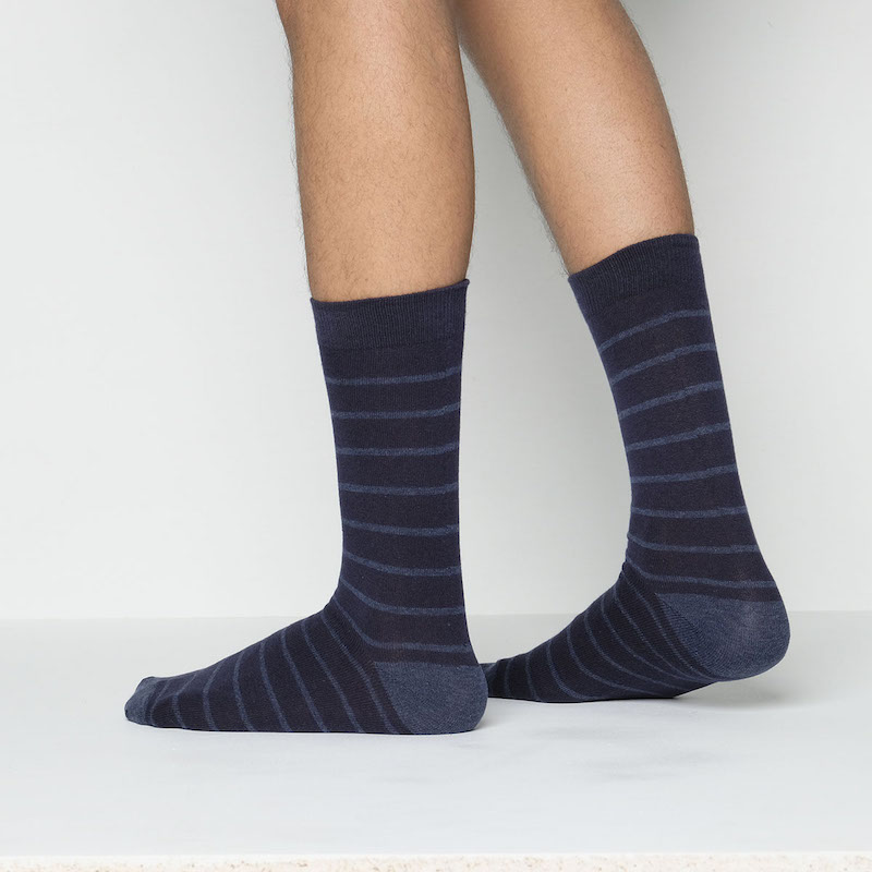 Picture of Premium Long Socks For Men  (Navy Blue)