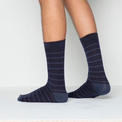 Picture of Premium Long Socks For Men  (Navy Blue)