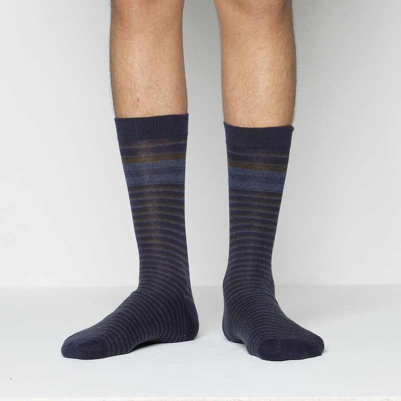 Picture of Premium Long Socks For Men  (Navy Blue)