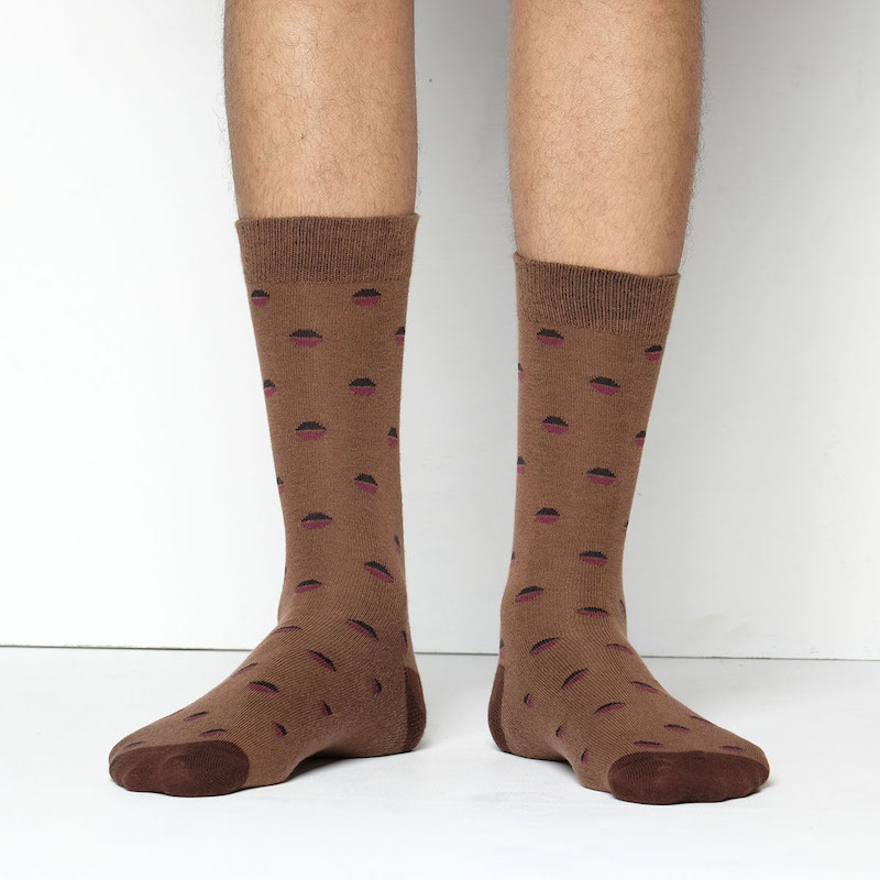 Picture of Premium Long Socks For Men  (Brown)