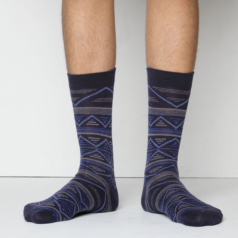 Picture of Premium Long Socks For Men  (Navy Blue)