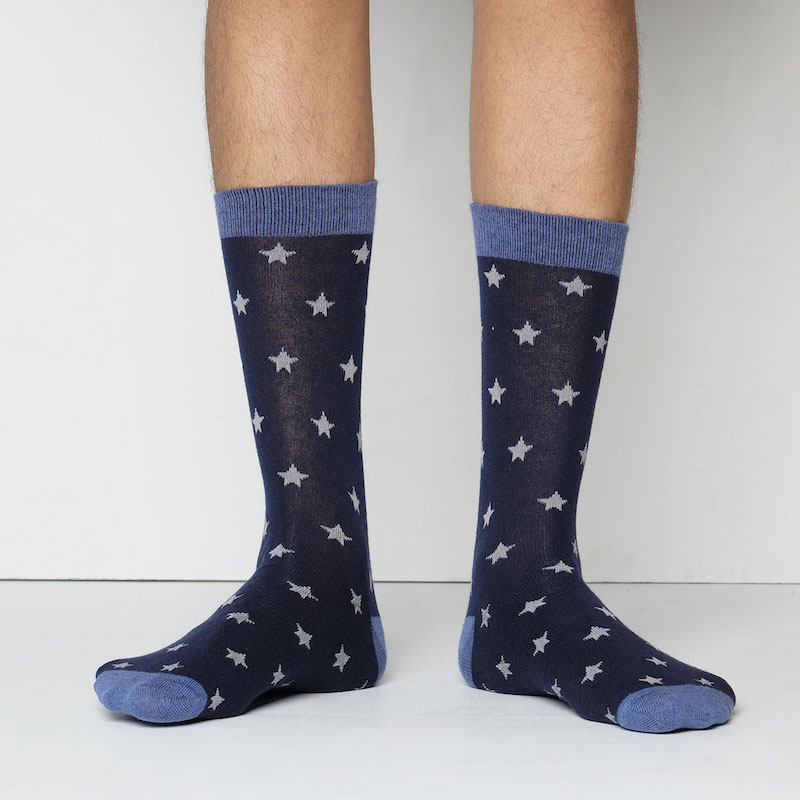 Picture of Premium Long Socks For Men  (Navy Blue)