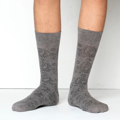 Picture of Premium Long Socks For Men  (Grey)