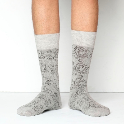 Picture of Premium Long Socks For Men  (Ash)